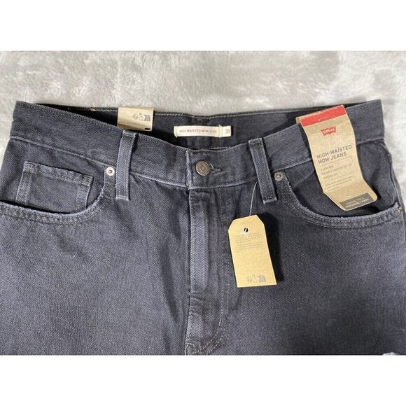 NWT Levi's High-Waisted Mom Jeans - Black Wash - Size 31x29 - Vintage Inspired - Picture 3 of 14